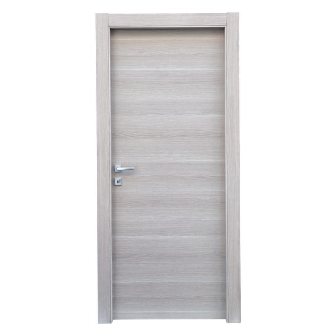 Leroymerlin Porta battente Corn rovere grigio L 90 x H 210 cm reversibile Online