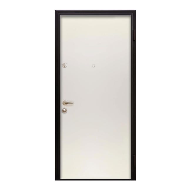 Leroymerlin Porta blindata MASTER Square L 80 x H 200 cm bianco apertura sinistra Vendita Economica