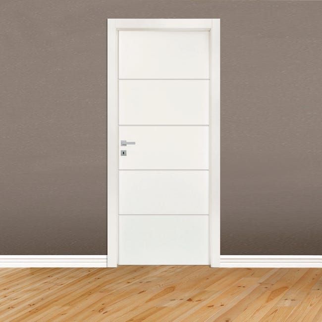Leroymerlin Porta battente Fourlines bianco L 80 x H 210 cm reversibile Negozio
