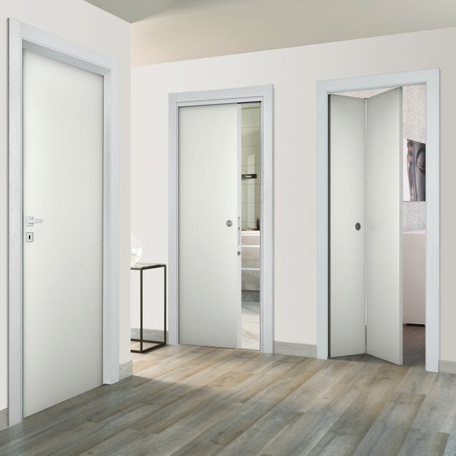 Leroymerlin Porta tamburata battente Bath bianco L 80 x H 210 cm reversibile 2025