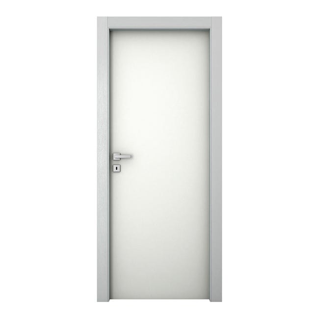 Leroymerlin Porta tamburata battente Bath bianco L 80 x H 210 cm reversibile 2025
