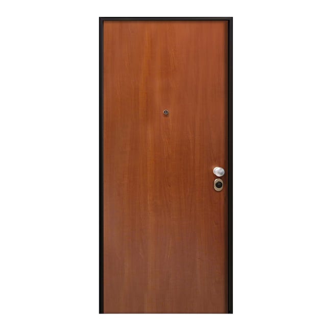 Leroymerlin Porta blindata MASTER Hanger L 85 x H 200 cm noce apertura sinistra Italia