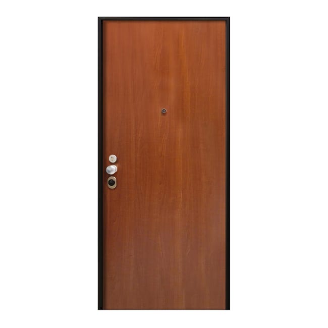 Leroymerlin Porta blindata MASTER Service L 90 x H 210 cm noce/bianco apertura destra 2025