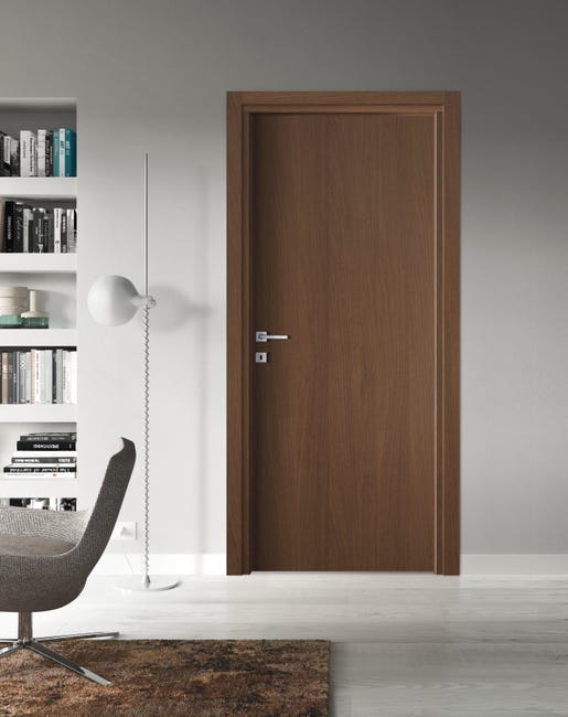 Leroymerlin Porta battente Noix noce L 70 x H 210 cm reversibile Vendita