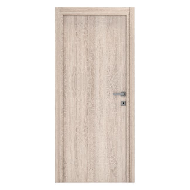 Leroymerlin Porta battente Brush rovere L 80 x H 210 cm reversibile Qualità Garantita