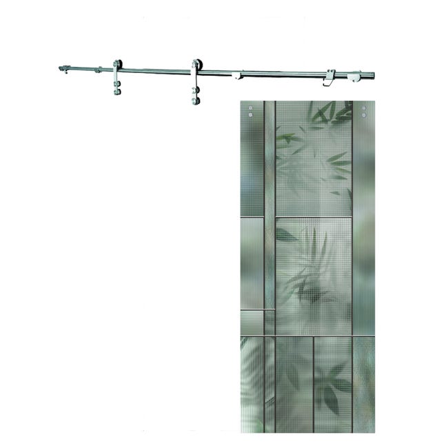 Leroymerlin Porta scorrevole Heaven in cristallo L 88 x H 215 cm con binario Lux Prezzo Ridotto