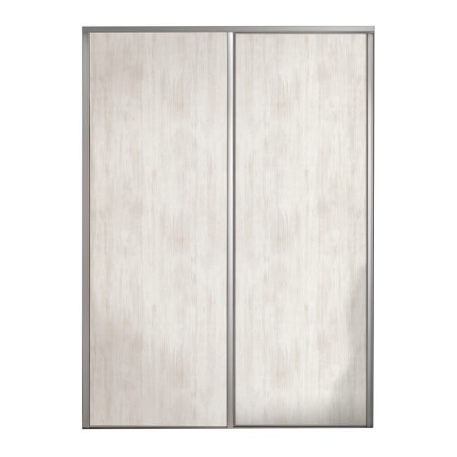 Leroymerlin Kit anta scorrevole con binario OPTIMUM Baltimora 2 ante larice L 180 x H 270 cm Presa
