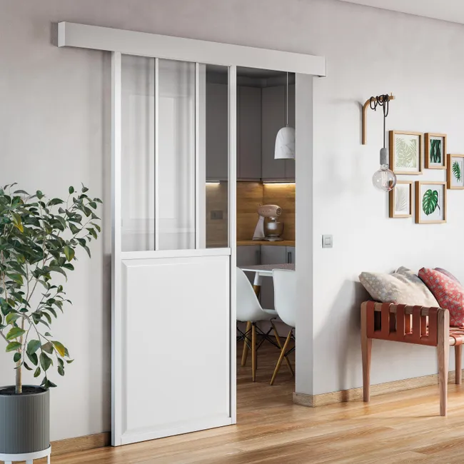 Leroymerlin Sistema scorrevole Atelier bianco per anta in legno e metallo L 1 86 m In Vendita