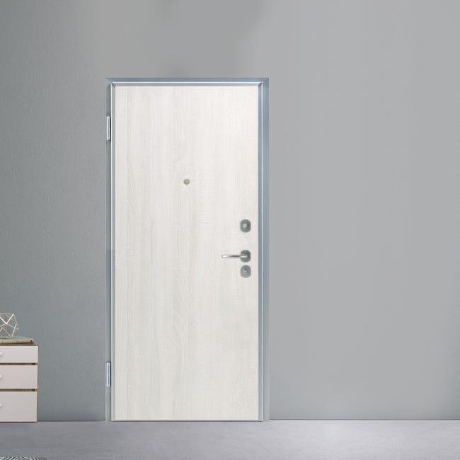 Leroymerlin Pannello per porta d'ingresso coordinato porta Wheat rivestito bianco L 97 x H 212 cm Sp 0.06 mm In Saldo