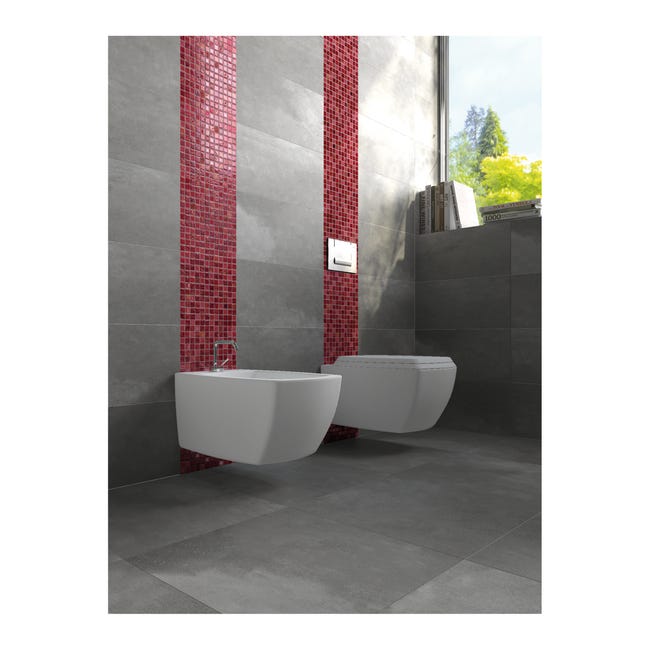 Leroymerlin Mosaico in pietra Lacca Rossa rosso L 30 x L 30cm x Sp. 8 mm Spedizione Gratuita
