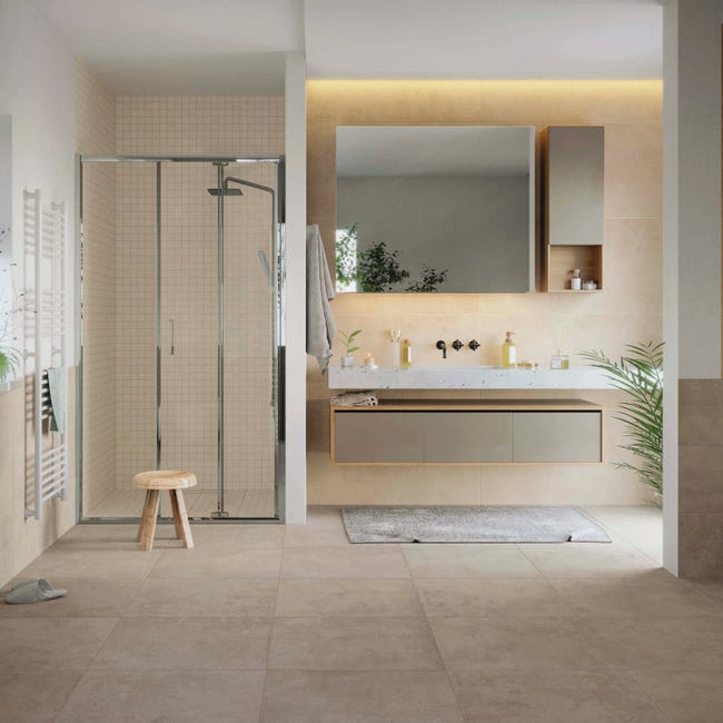 Leroymerlin Mosaico in gres porcellanato Draft Light bianco L 30 x L 30cm x Sp. 8 mm 10 pezzi Soddisfazione Garantita