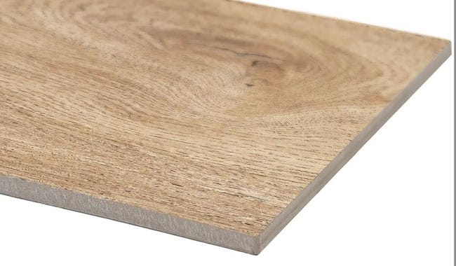 Leroymerlin Piastrella da pavimento e rivestimento interno Circeo in gres porcellanato opaco beige 91.5 x 22.8cm Sp. 9.2 mm traffico intenso (pei 4/5) R9 Affare Del Giorno