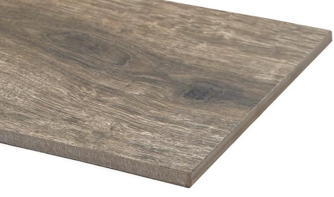 Leroymerlin Piastrella da pavimento e rivestimento interno WOOD in gres porcellanato opaco 62 x 17cm Sp. 8 mm traffico intenso (pei 4/5) R9 Presa