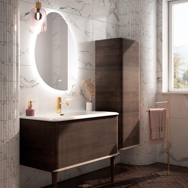 Leroymerlin Piastrella da pavimento e rivestimento interno ed esterno rettificato Silk Marble in gres porcellanato satinato grigio 120 x 60cm Sp. 9.2 mm traffico molto intenso (pei 5/5) In Vendita