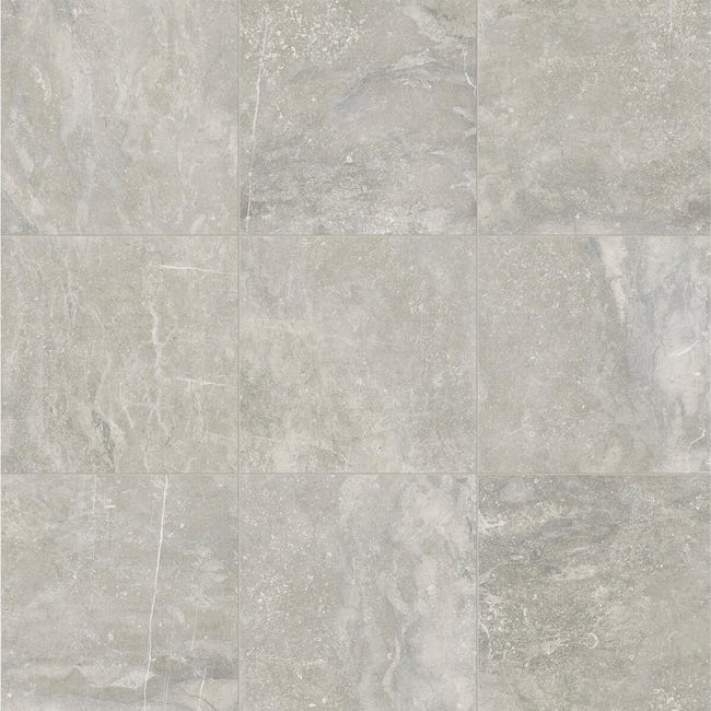 Leroymerlin Piastrella da pavimento e rivestimento interno ed esterno rettificato PATH in gres porcellanato opaco grigio 60 x 60cm Sp. 9.2 mm traffico molto intenso (pei 5/5) R10 Saldi