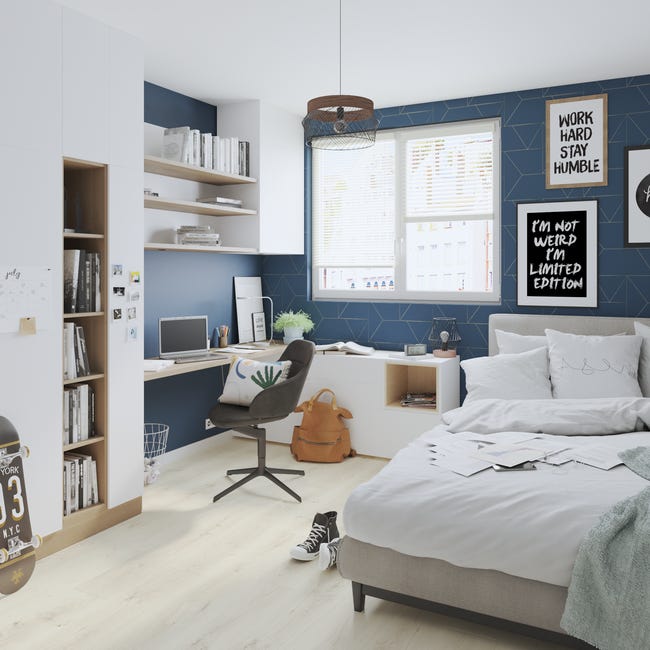 Leroymerlin Pavimento laminato ARTENS DESIGN Nisbet bianco resistente all'acqua Sp 8mm Offerte