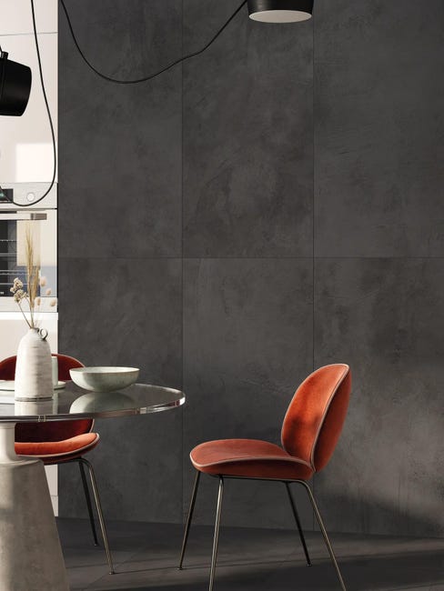 Leroymerlin Piastrella da pavimento e rivestimento interno rettificato Kaleidos in gres porcellanato smaltato opaco antracite 120 x 60cm Sp. 9 mm traffico intenso (pei 4/5) R9 Negozio