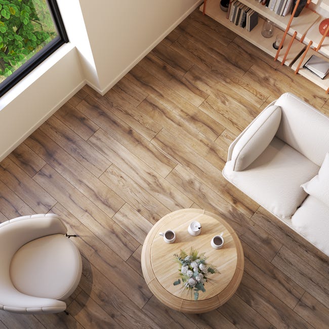 Leroymerlin Pavimento laminato ARTENS DESIGN Orebro marrone resistente all'acqua Sp 8mm In Saldo
