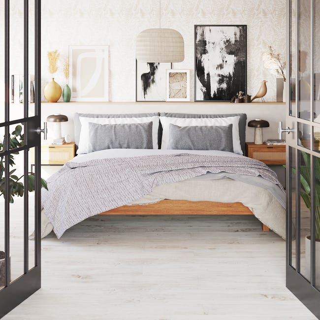 Leroymerlin Pavimento laminato ARTENS DESIGN Nuiza grigio resistente all'acqua Sp 8mm Nuova