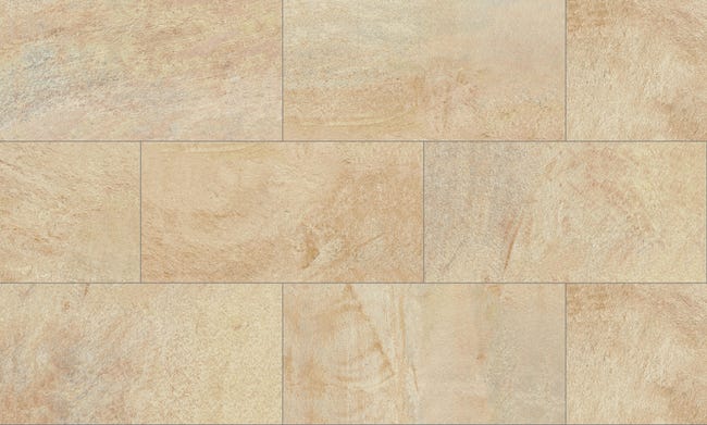 Leroymerlin Piastrella da pavimento esterno Barge in gres porcellanato opaco beige 60 x 30cm Sp. 8.5 mm traffico molto intenso (pei 5/5) R11 In Linea