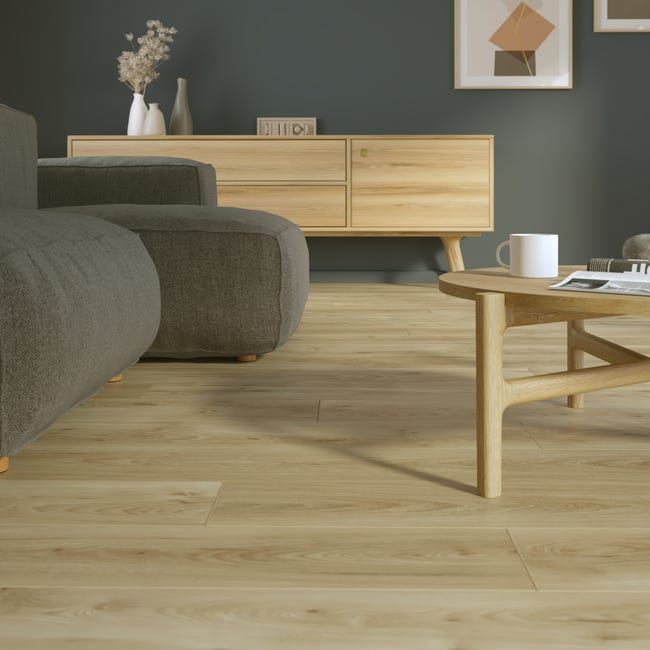 Leroymerlin Pavimento laminato ARTENS Malte beige resistente all'acqua Sp 10mm Promozione Limitata