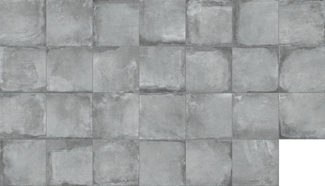 Leroymerlin Piastrella da pavimento esterno VALDORCIA in gres porcellanato smaltato opaco grigio 60 x 60cm Sp. 9 mm traffico intenso (pei 4/5) R11 Fino Al -60%