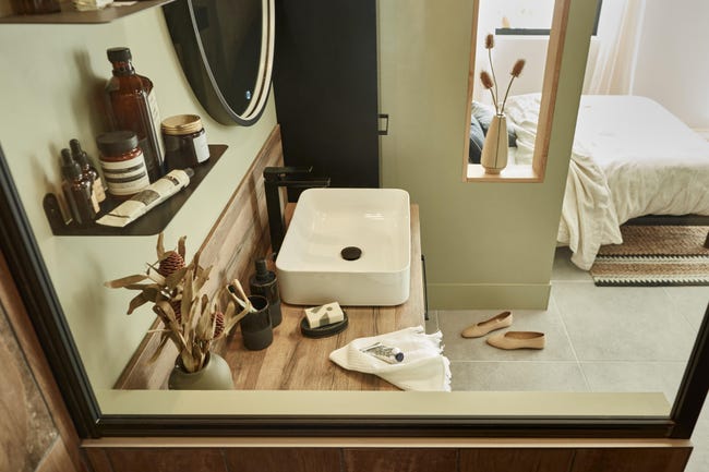 Leroymerlin Rubinetto per lavabo Studio nero cromato opaco SENSEA H 35 cm ACQUISTA ORA