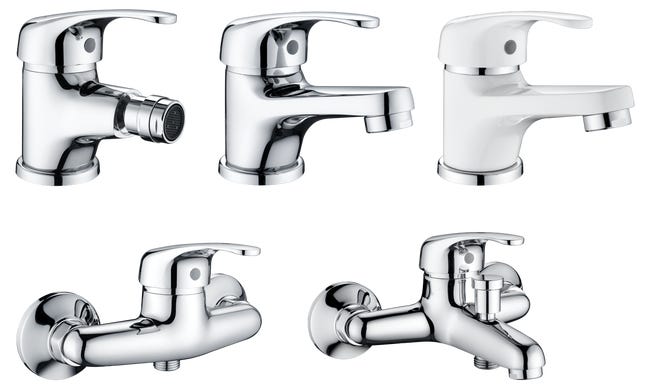 Leroymerlin Rubinetto per lavabo a canna bassa Natu cromo lucido SENSEA H 10 cm Offerte