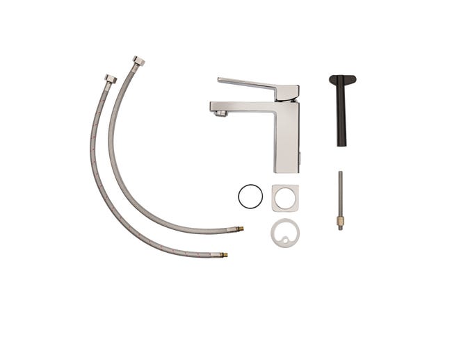 Leroymerlin Rubinetto per lavabo a canna media Studio cromato lucido SENSEA H 16 cm Hotsell