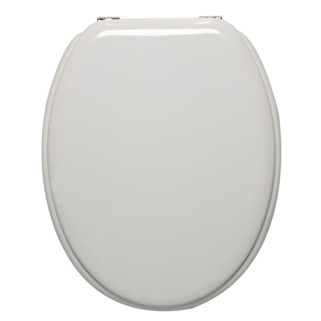 Leroymerlin Copriwater ovale universale POP SENSEA legno bianco