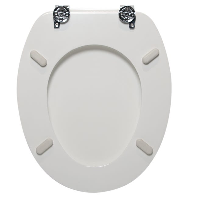 Leroymerlin Copriwater ovale universale POP SENSEA legno bianco Nuova