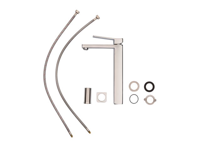 Leroymerlin Rubinetto per lavabo Studio cromato lucido SENSEA H 35 cm Moda