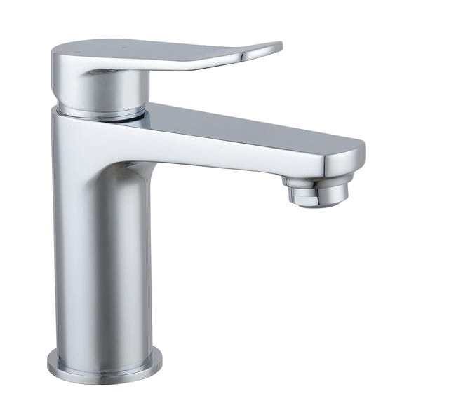 Leroymerlin Rubinetto per lavabo a canna media Bora cromato lucido SENSEA H 15.69 cm Vendita