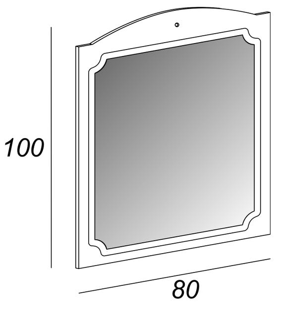 Leroymerlin Specchio Caravaggio rettangolare 80 x 100 cm Convenienza