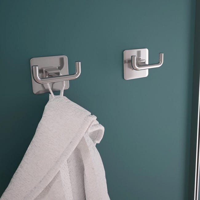 Leroymerlin Gancio adesivo METAFORM Cold Wind 2 ganci portata massima kg Novità