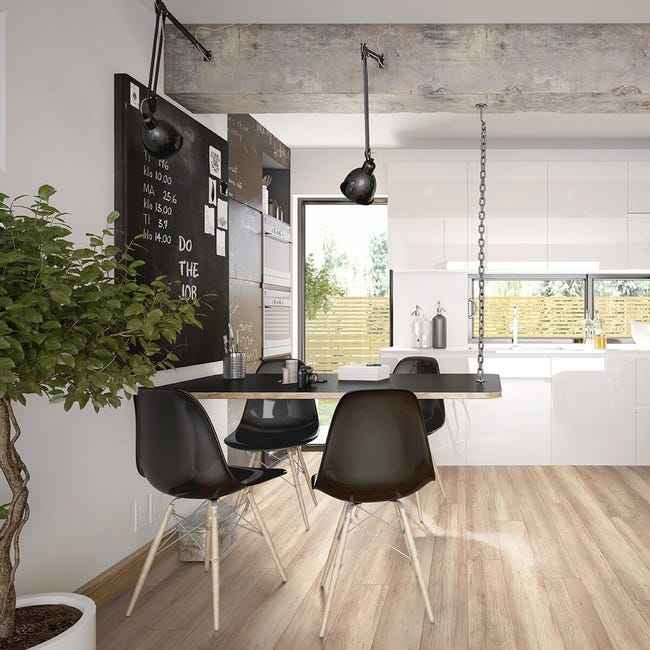 Leroymerlin Pavimento laminato ARTENS GREY OAK beige e grigio resistente all'acqua Sp 8mm Vendita Calda