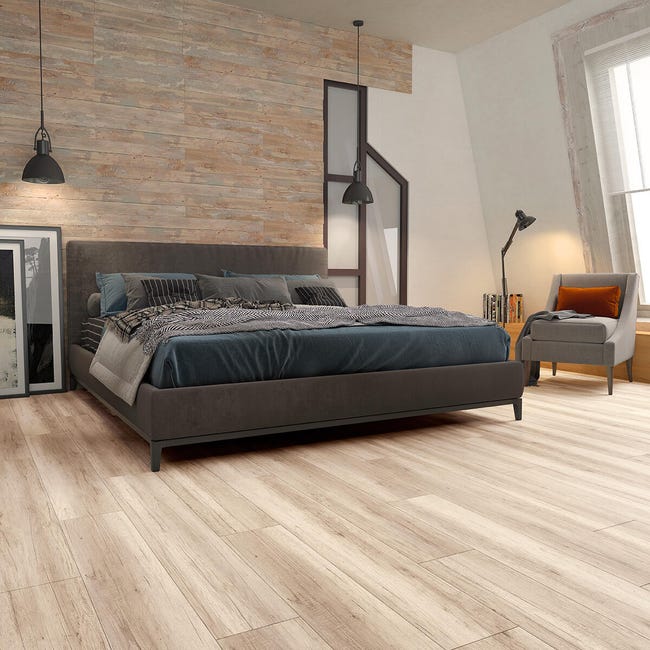 Leroymerlin Pavimento laminato ARTENS GREY OAK beige e grigio resistente all'acqua Sp 8mm Vendita Calda