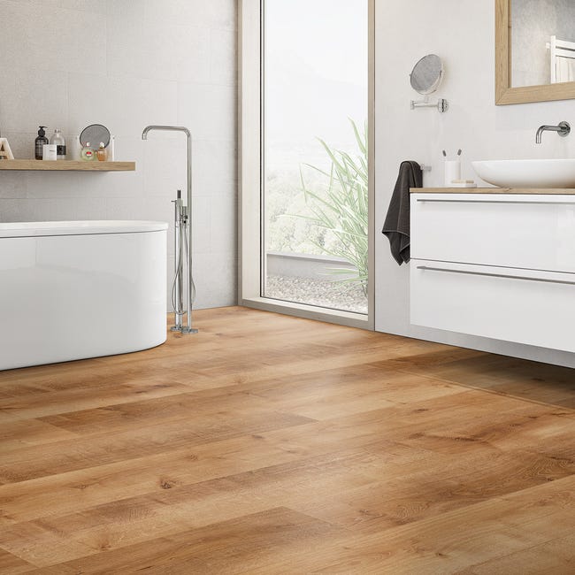 Leroymerlin Pavimento laminato ARTENS DESIGN WESTPORT larice chiaro resistente all'acqua Sp 10mm In Saldo