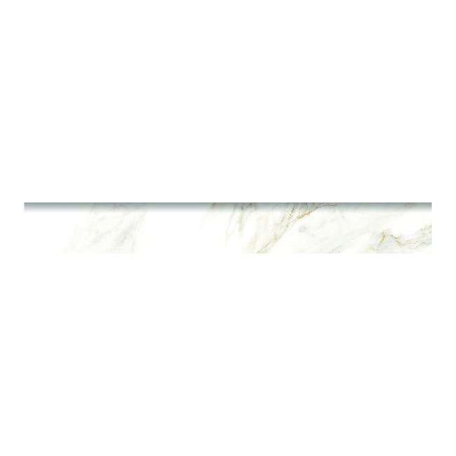 Leroymerlin Piastrella battiscopa Remix marble colore bianco H 0.74 x L 60 cm x Sp 7.4 mm Italy