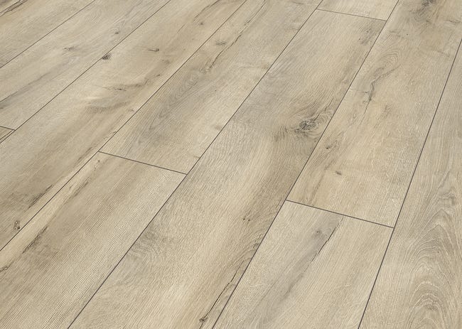 Leroymerlin Pavimento laminato ARTENS Oak beige resistente all'acqua Sp 8mm Moda