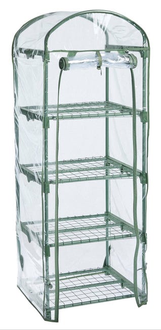 Leroymerlin Serra da balcone VERDEMAX Primula 4 ripiani 50 x 45 x 135 cm Liquidazione