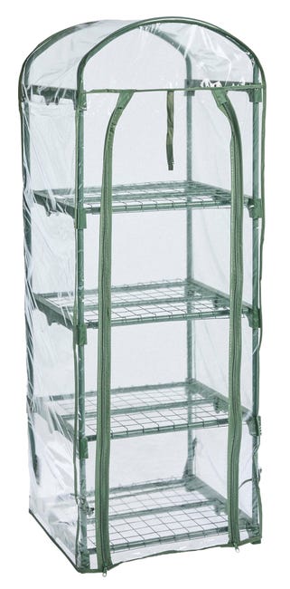 Leroymerlin Serra da balcone VERDEMAX Primula 4 ripiani 50 x 45 x 135 cm Liquidazione