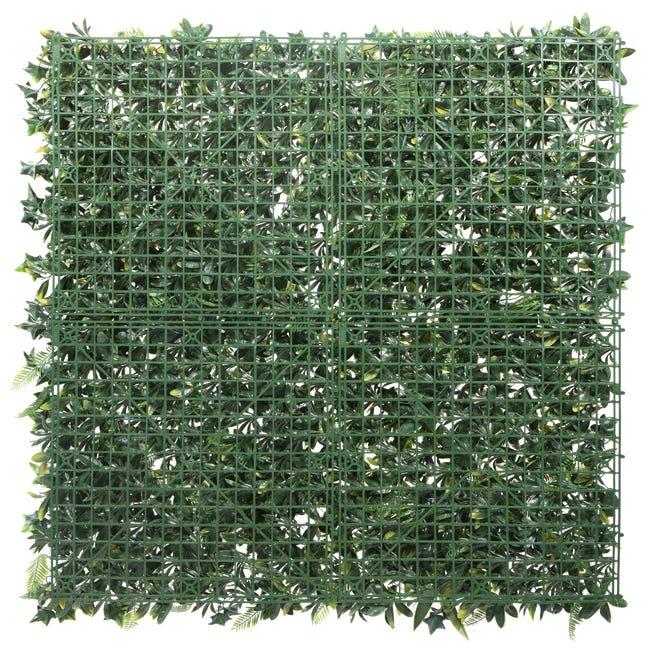 Leroymerlin Parete verde artificiale in polietilene multicolore H 1 m x L 1 m Comprane uno, ottenene uno gratis