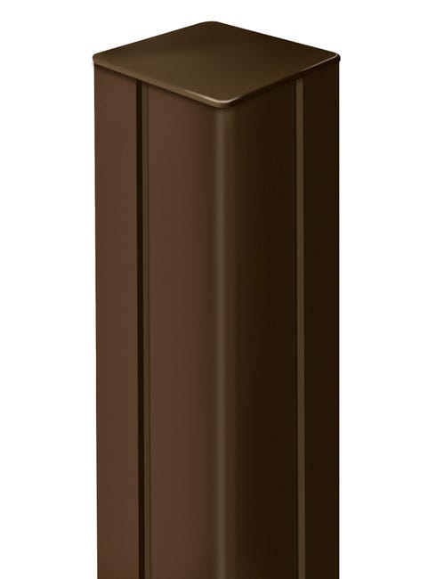 Leroymerlin Palo in ALLUMINIO NORTENE MOSAIC/PRIVAT quadrato H 215 cm x L 6 cm x L 6 cm ruggine