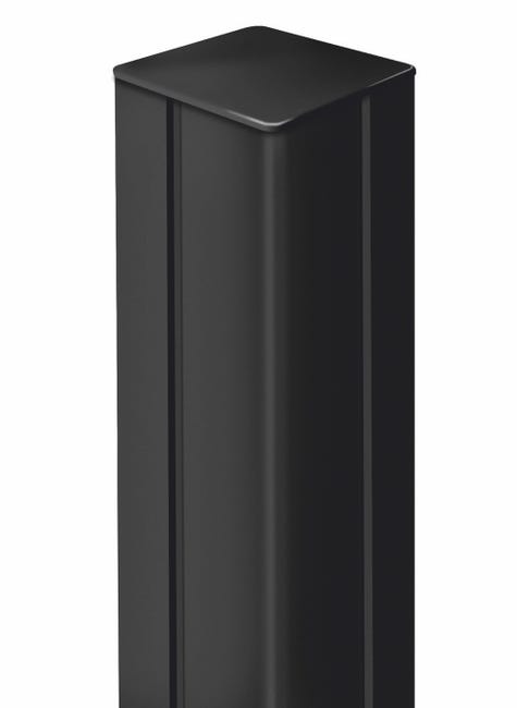 Leroymerlin Palo in ALLUMINIO NORTENE MOSAIC/PRIVAT posta con tacche H 120 cm x L 6 cm x L 6 cm grigio