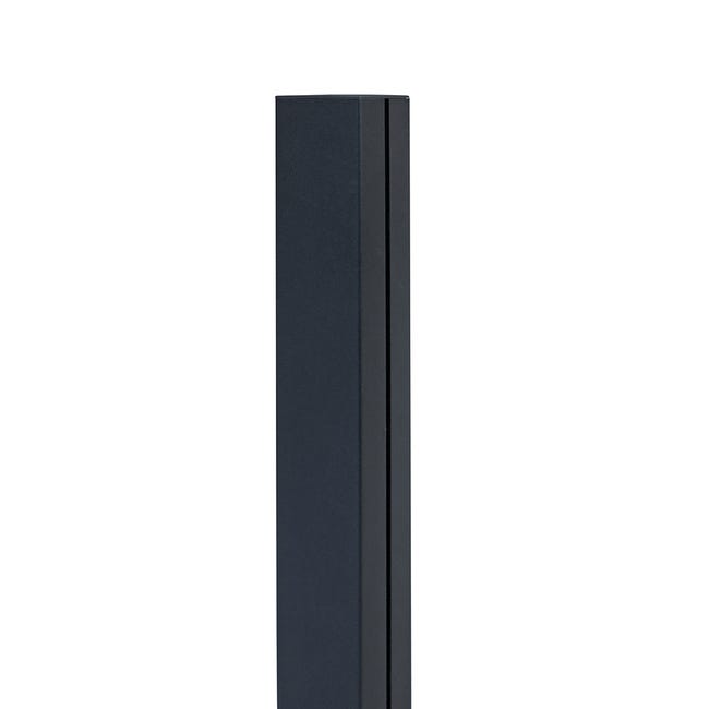 Leroymerlin Palo in ALLUMINIO NORTENE MOSAIC/PRIVAT posta con tacche H 120 cm x L 6 cm x L 6 cm grigio Promozione temporanea