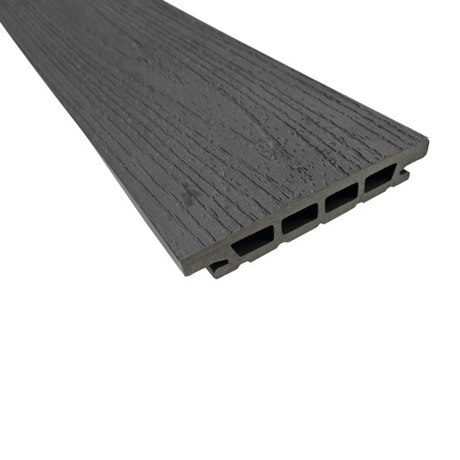 Leroymerlin Listone da incastro Ifly in composito in bambù e plastica (bpc) 220 x 14.6 cm Sp 23 mm grigio antracite Only for today