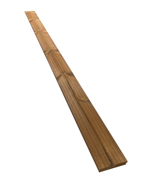 Leroymerlin Listone da incastro THERMOWOOD ONEK in legno 200 x 11.7 cm Sp 21 mm marrone Sostegno trimestrale