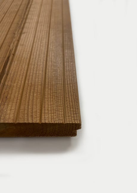 Leroymerlin Listone da incastro THERMOWOOD ONEK in legno 200 x 11.7 cm Sp 21 mm marrone Sostegno trimestrale