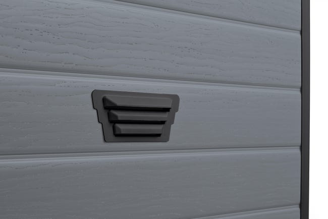 Leroymerlin Casetta da giardino KETER in polipropilene Exclusive Grigio chiaro con porta doppio battente superficie totale 2.81 m² e spessore parete 16 mm Solo un giorno rimasto